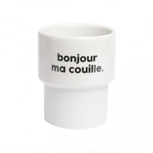 Félicie Aussi - Gobelet Bonjour Ma Couille 300ml Félicie Aussi - Gobelet Bonjour Ma Couille 300ml
