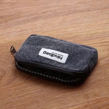 Porte-monnaie en coton bio GOTS – Pratique et résistant