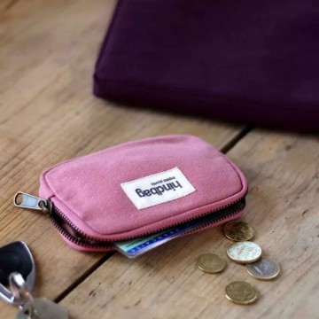 Porte-monnaie en coton bio GOTS – Pratique et résistant