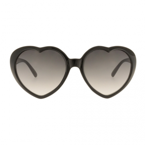 Charly Therapy - Lunettes solaires noires à monture coeur recyclée - Sue noir Charly Therapy - Lunettes solaires noires à monture coeur recyclée - Sue noir