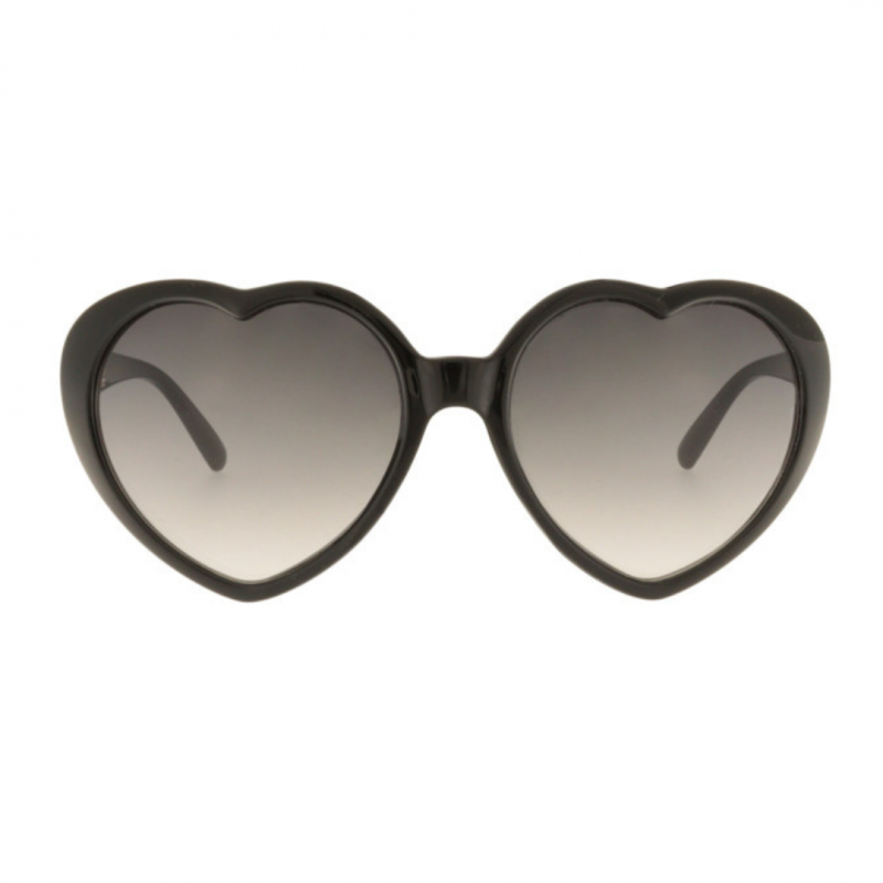 Charly Therapy - Lunettes solaires noires à monture coeur recyclée - Sue noir Voir la slide Charly Therapy - Lunettes solaires noires à monture coeur recyclée - Sue noir