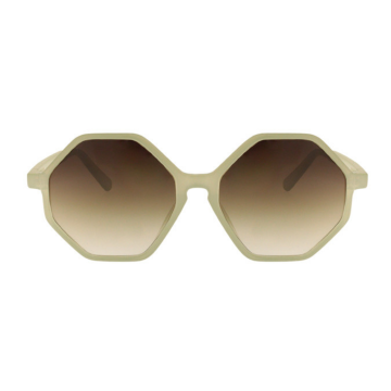 Charly Therapy - Lunettes solaires bleues à monture hexagonale recyclée - Frida ciel