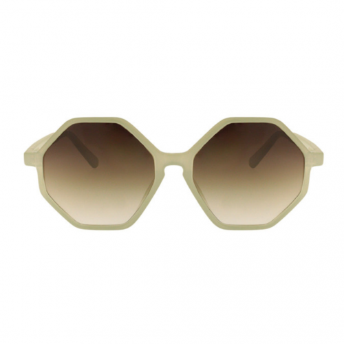 Charly Therapy - Lunettes solaires bleues à monture hexagonale recyclée - Frida ciel Charly Therapy - Lunettes solaires bleues à monture hexagonale recyclée - Frida ciel