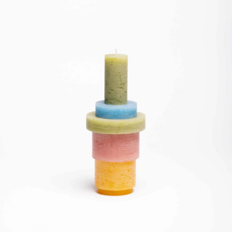 Voir la slide Candl Stack 3 Rose et Jaune - Bougies modulables Stan Editions