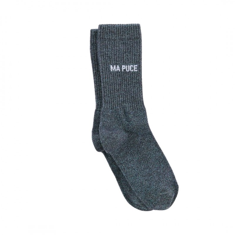 Félicie Aussi - Chaussettes Ma Puce Paillettes Anthracites Voir la slide Félicie Aussi - Chaussettes Ma Puce Paillettes Anthracites