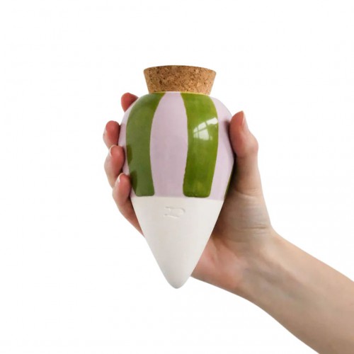 Olla rayé vert et lilas - Pépin Olla rayé vert et lilas - Pépin