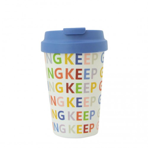 Mug de voyage - Keep going - 350ml - Bioloco - chic mic Mug de voyage - Keep going - 350ml - Bioloco - chic mic