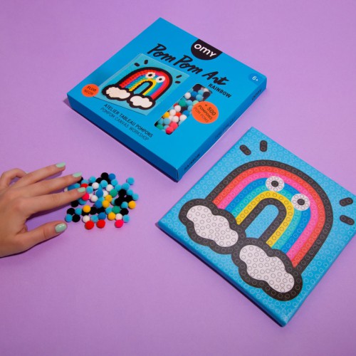 Omy - Pompom Art - Rainbow Omy - Pompom Art - Rainbow