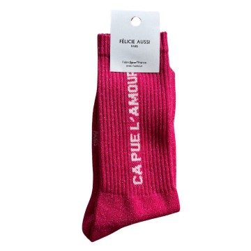 Félicie Aussi - Chaussettes Ca Pue L'Amour Homme Rouge