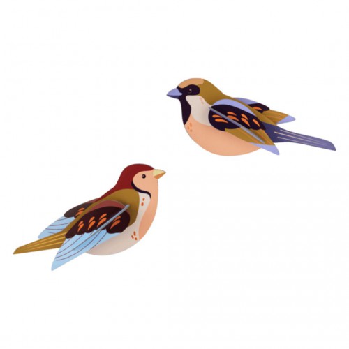Déco murale - Garden bird Sparrows - Studio Roof Déco murale - Garden bird Sparrows - Studio Roof