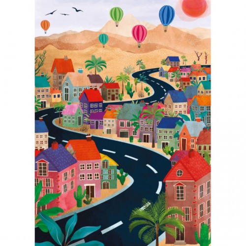 Pieces & Peace - Puzzle 500 pièces - On the road Pieces & Peace - Puzzle 500 pièces - On the road