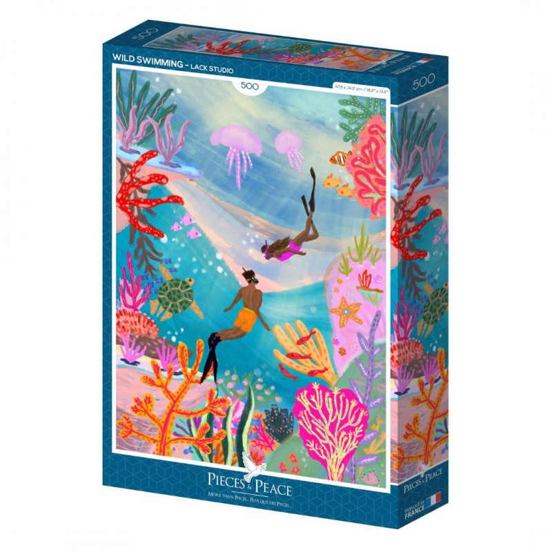 Pieces & Peace - Puzzle 500 pièces - Wild swimming Voir la slide Pieces & Peace - Puzzle 500 pièces - Wild swimming