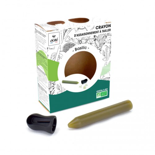 Ocni - Coffret 1 crayon à râper - Basilic - Bio Ocni - Coffret 1 crayon à râper - Basilic - Bio