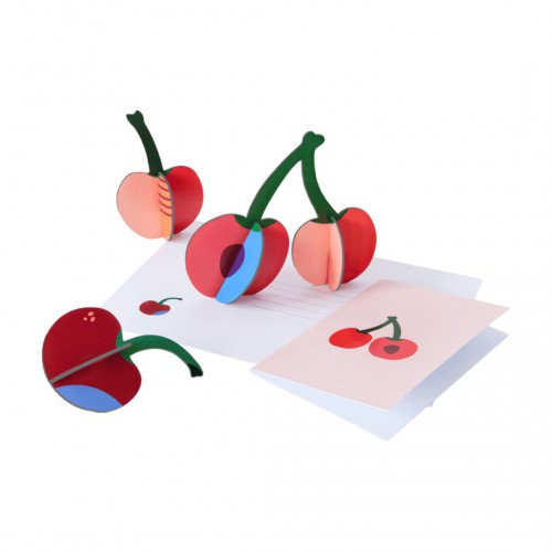 Studio Roof - Pop out cards - Cherries Studio Roof - Pop out cards - Cherries