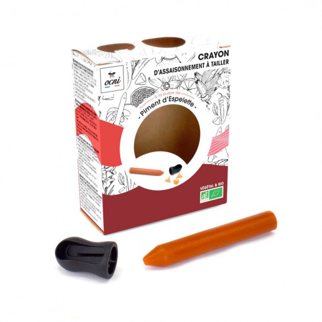Ocni - Coffret 1 crayon à râper - Piment Espelette - Bio