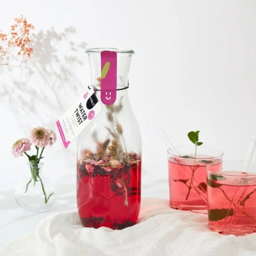 Pineut - Watertwist Carafe - Rose Mountain Tea Hibiscus Pineut - Watertwist Carafe - Rose Mountain Tea Hibiscus