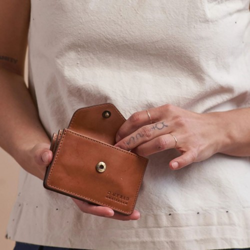 O My Bag - Harmonica Cognac - Portefeuille en cuir