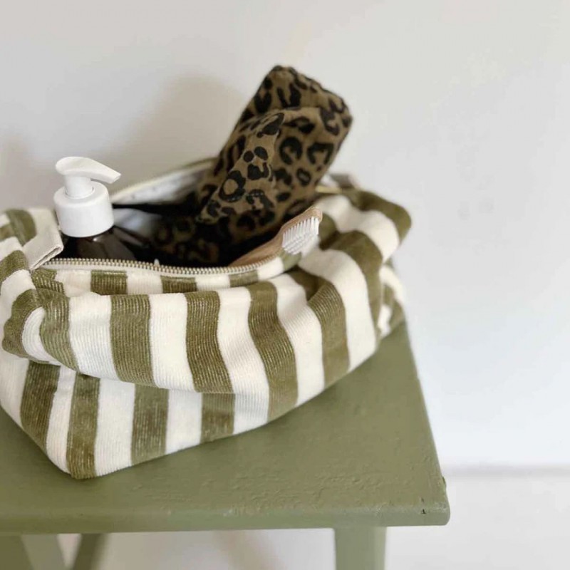 Trousse de toilette en canevas de coton Voir la slide Trousse de toilette en canevas de coton