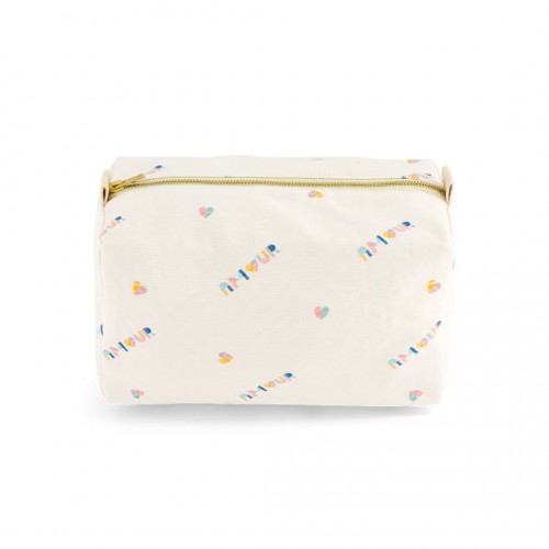 Trousse de toilette en canevas de coton Trousse de toilette en canevas de coton