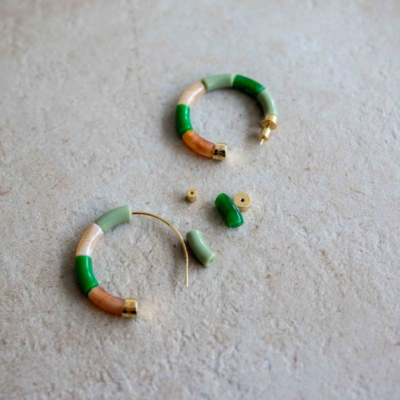 Parabaya - Boucles D'oreilles - Bola Floresta Voir la slide Parabaya - Boucles D'oreilles - Bola Floresta