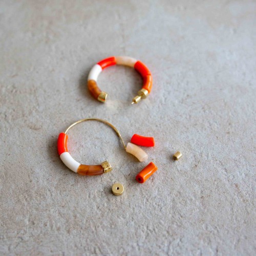 Parabaya - Boucles D'oreilles - Bola Laranja Parabaya - Boucles D'oreilles - Bola Laranja