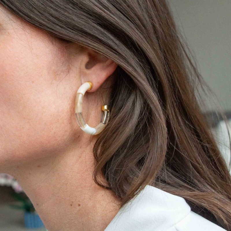 Parabaya - Boucles D'oreilles - Bola Neve Voir la slide Parabaya - Boucles D'oreilles - Bola Neve