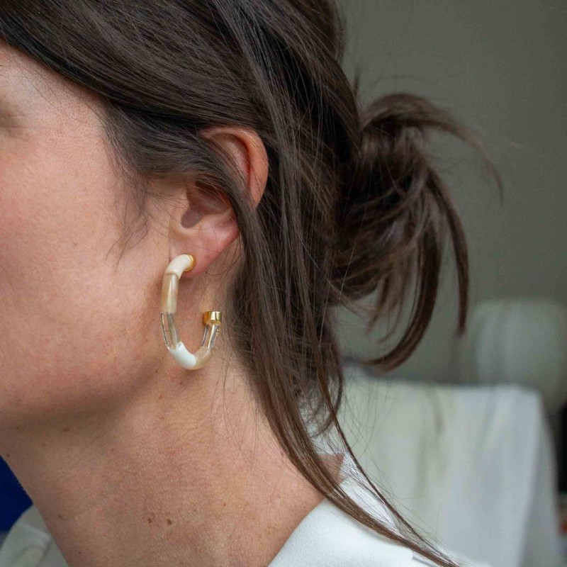 Parabaya - Boucles D'oreilles - Bola Neve Voir la slide Parabaya - Boucles D'oreilles - Bola Neve