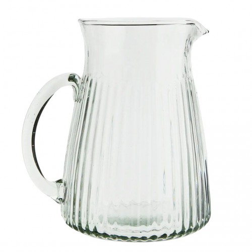 Carafe en verre - Rainures - Madam Stoltz Carafe en verre - Rainures - Madam Stoltz