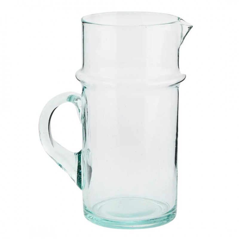 Carafe - Verre Beldi - bleu - Madam Stoltz Voir la slide Carafe - Verre Beldi - bleu - Madam Stoltz