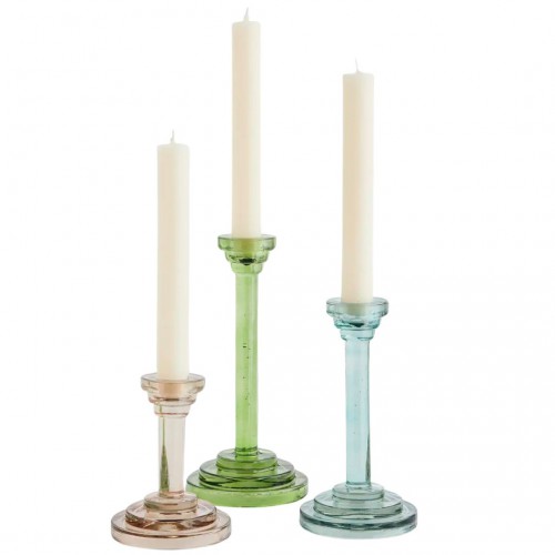 Bougeoirs en verre - Set de 3 - Madam Stoltz Bougeoirs en verre - Set de 3 - Madam Stoltz