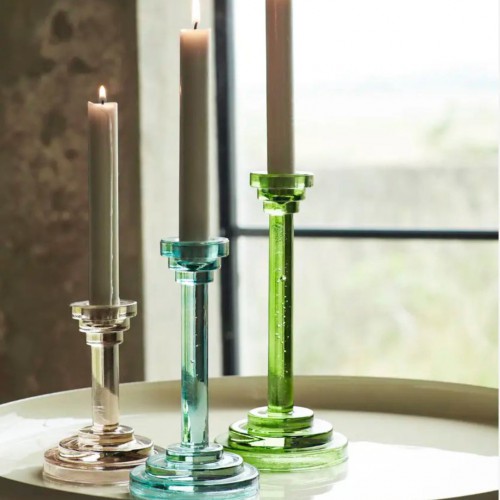 Bougeoirs en verre - Set de 3 - Madam Stoltz Bougeoirs en verre - Set de 3 - Madam Stoltz