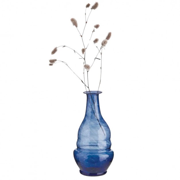 Vase recyclé - bleu - Madam Stoltz