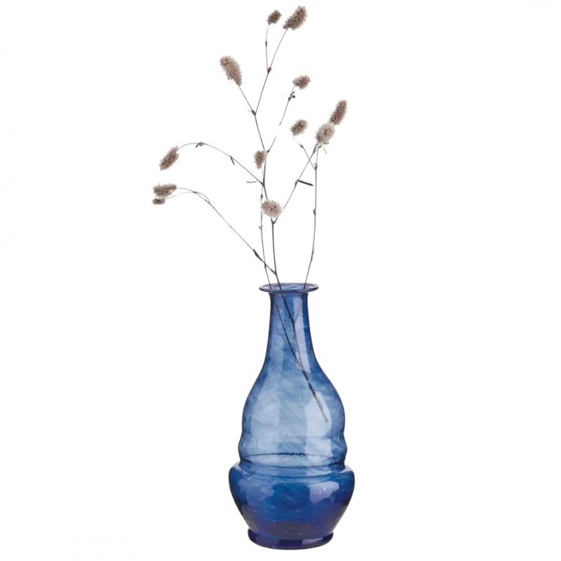 Vase recyclé - bleu - Madam Stoltz Voir la slide Vase recyclé - bleu - Madam Stoltz