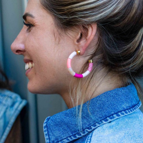 Parabaya - Boucles D'oreilles - Bola Rosa Parabaya - Boucles D'oreilles - Bola Rosa