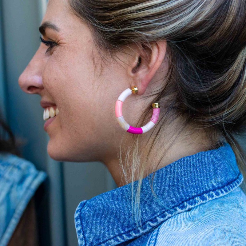 Parabaya - Boucles D'oreilles - Bola Rosa Voir la slide Parabaya - Boucles D'oreilles - Bola Rosa