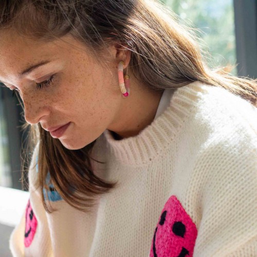 Parabaya - Boucles D'oreilles - Bola Rosa Parabaya - Boucles D'oreilles - Bola Rosa