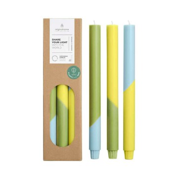 Trio de Bougies Diagonales Sunny Day - Original Home