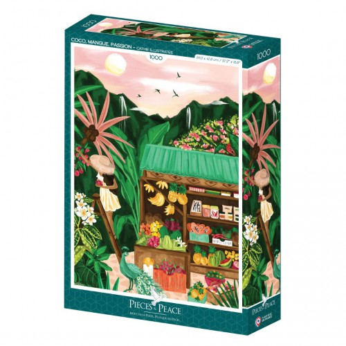 Pieces & Peace - Puzzle 1000 pièces - Coco, Mangue, Passion Pieces & Peace - Puzzle 1000 pièces - Coco, Mangue, Passion