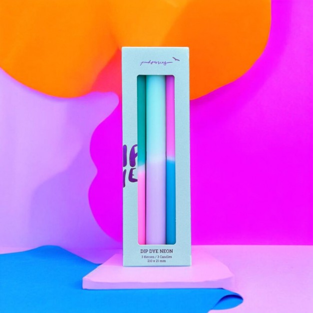 Pink Stories - Chandelles - Dip Dye Neon - Pineapple Blue