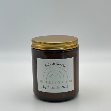 Lucie in the R – Bougie Bois de Santal 250g – Cire de soja naturelle