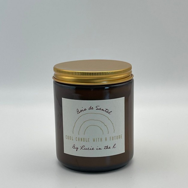 Lucie in the R – Bougie Bois de Santal 250g – Cire de soja naturelle