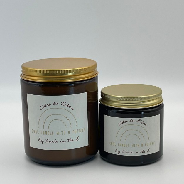 Lucie in the R – Bougie Cèdre du Liban 120g – Cire de soja naturelle