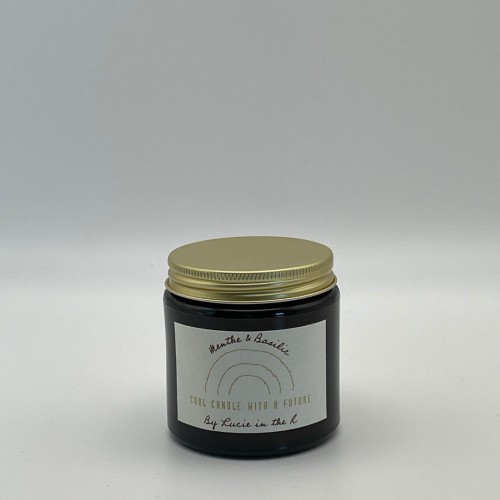 Lucie in the R – Bougie Menthe et Basilic 120g – Cire de soja naturelle Lucie in the R – Bougie Menthe et Basilic 120g – Cire de soja naturelle