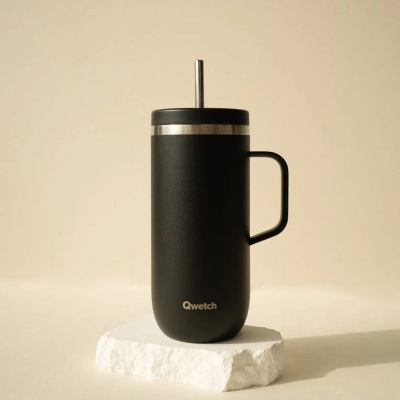 Voir la slide Cold Cup isotherme inox avec anse - 600 ml - Noir - Qwetch