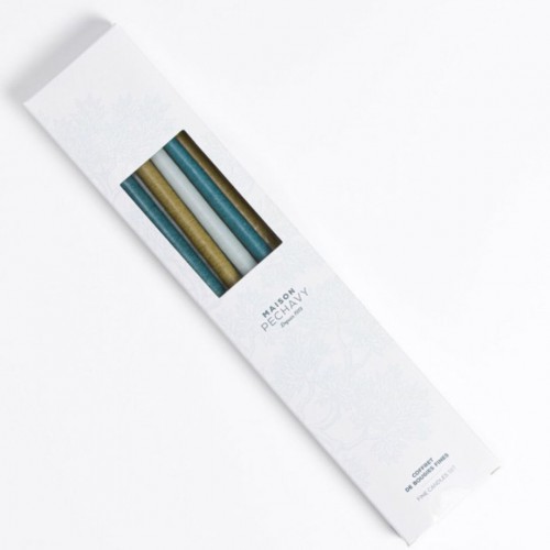 Maison Pechavy - Coffret de 10 bougies fines - Victoria Azur Maison Pechavy - Coffret de 10 bougies fines - Victoria Azur