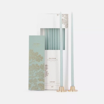 Maison Pechavy - Coffret de 10 bougies fines - Céladon