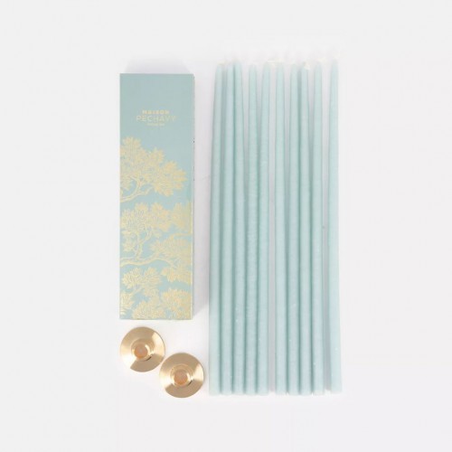 Maison Pechavy - Coffret de 10 bougies fines - Céladon Maison Pechavy - Coffret de 10 bougies fines - Céladon