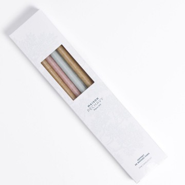 Maison Pechavy - Coffret de 10 bougies fines - Douceur Pastel