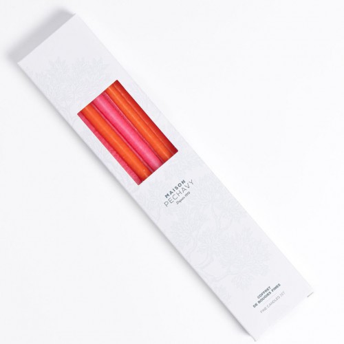 Maison Pechavy - Coffret de 10 bougies fines - Shocking Maison Pechavy - Coffret de 10 bougies fines - Shocking