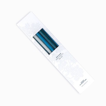 Maison Pechavy - Coffret de 10 bougies fines - Blue